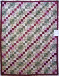 Cranberry and Green Four Patch