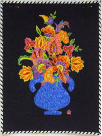 Flowers in a Blue Jug